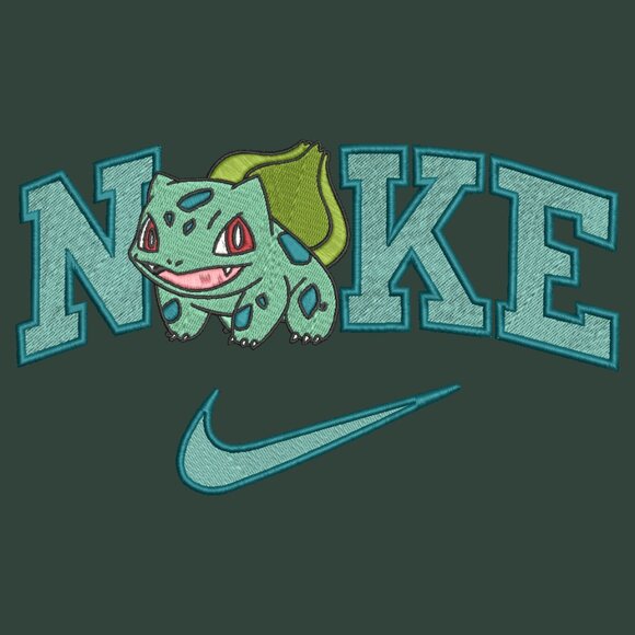Nike Pokemon Bulbasaur Embroidered Adult Unisex Crewneck Sweatshirt Cozy - Picture 8 of 14